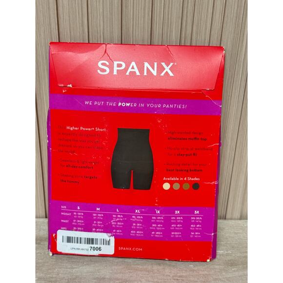 SPANX High-Waisted Shaper Short in Very Black, Size M - Picture 10 of 11